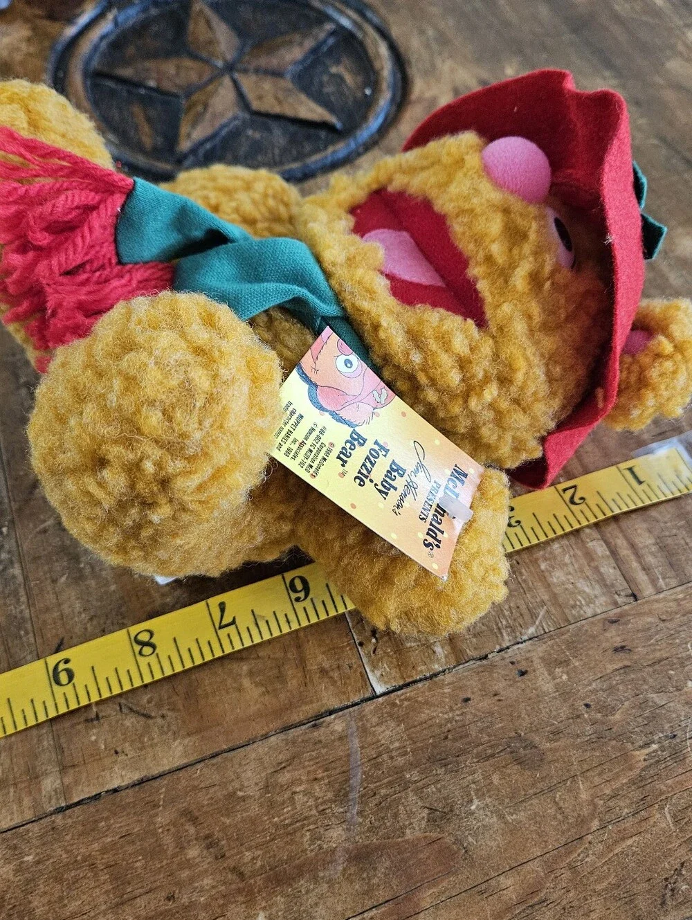 Vintage 1987 McDonald's Jim Henson's Baby Fozzie Bear Muppet Babies Plush